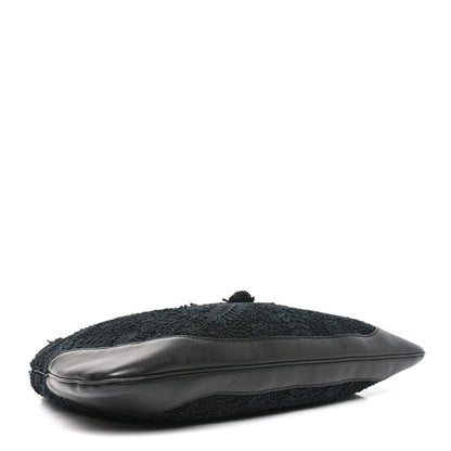 Gucci Calfsking Lace Large Jackie O Bouvier Hobo Black 4 of 11