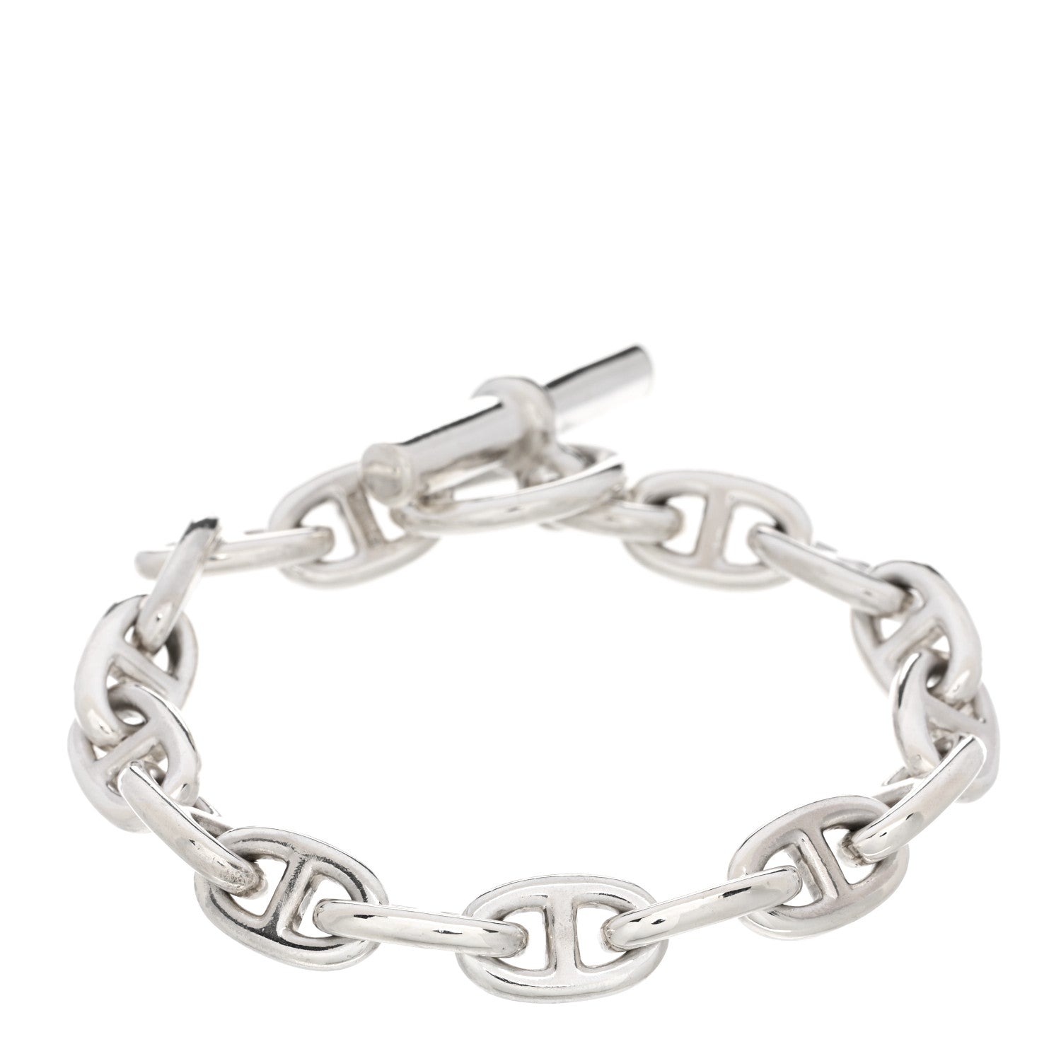 Hermes Sterling Silver MM Chaine d'Ancre Bracelet 2 of 3