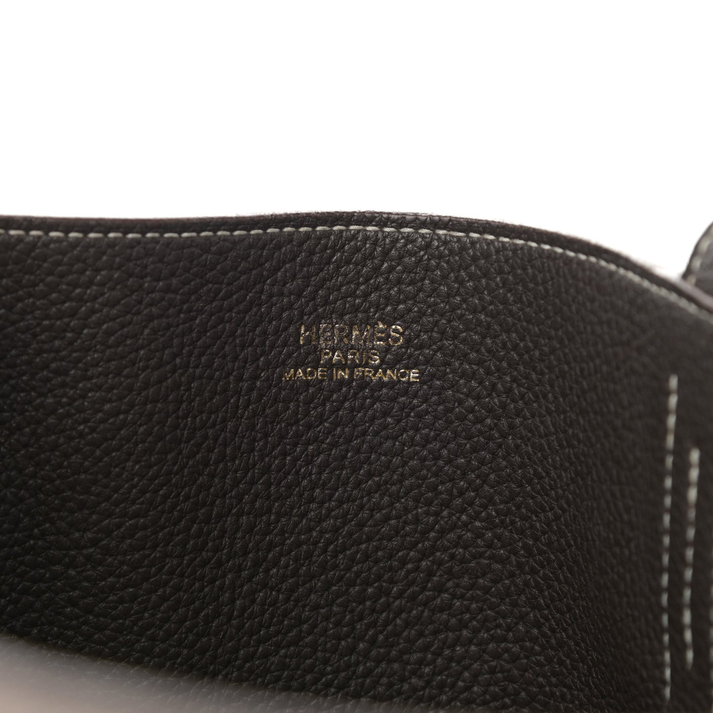 Taurillon Clemence Double Sens 36 Reversible Tote Etoupe Etain