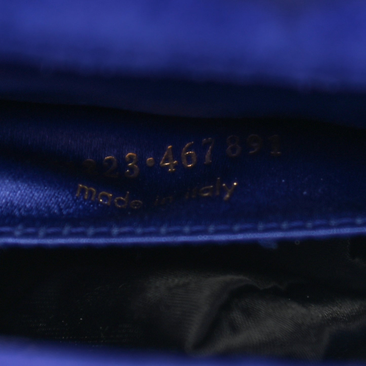 Patent Calfskin Monogram Large Belle De Jour Clutch Royal Blue
