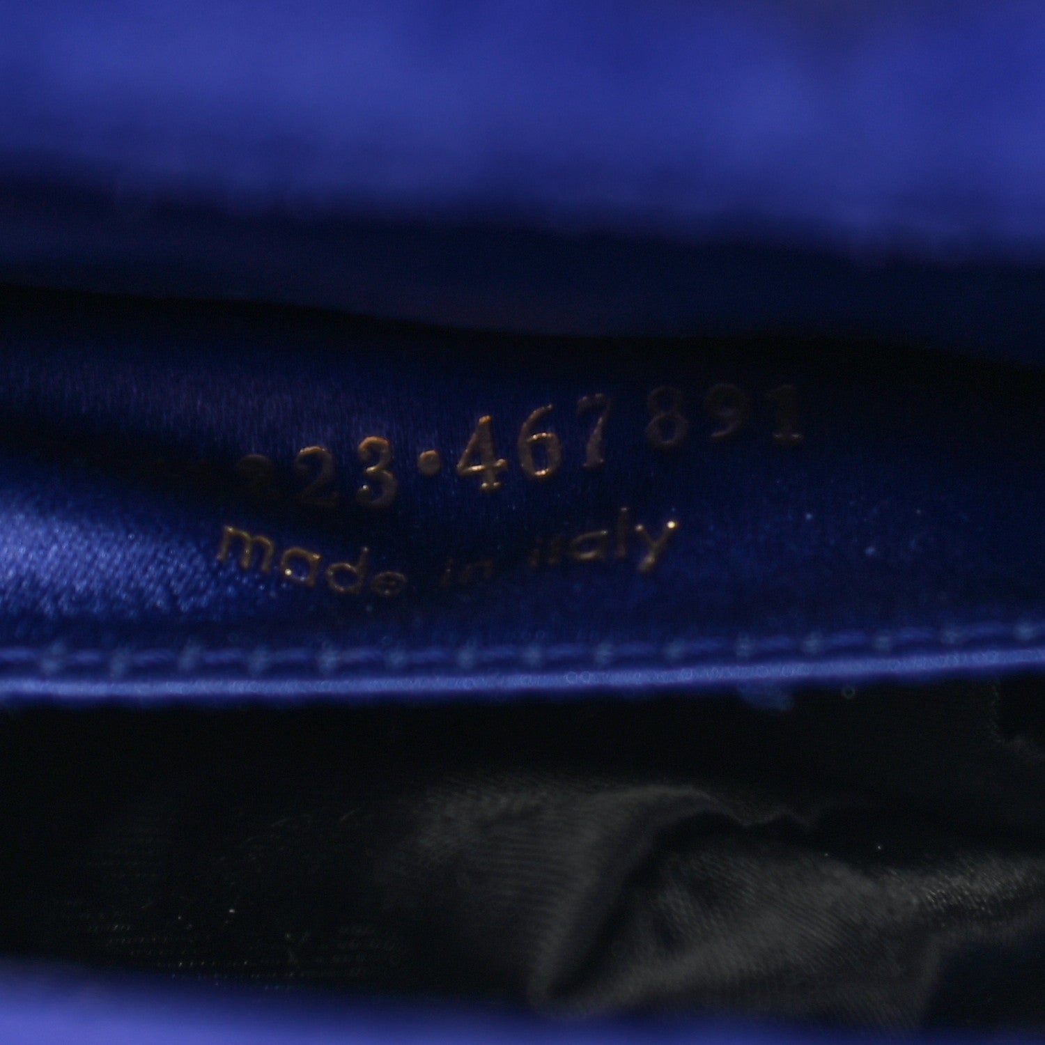 Saint Laurent Patent Calfskin Monogram Large Belle De Jour Clutch Royal Blue 7 of 7