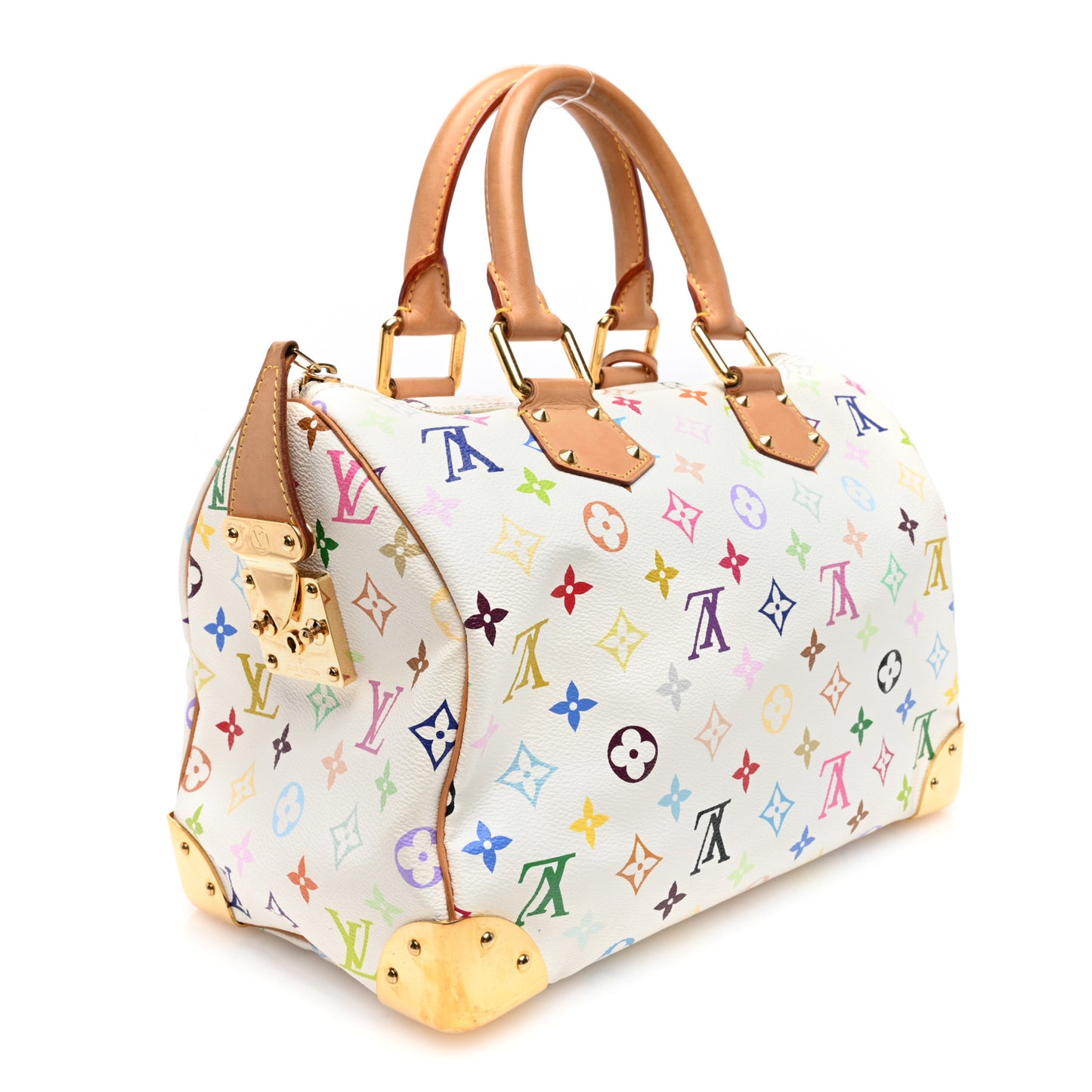 Monogram Multicolor Speedy 30 White