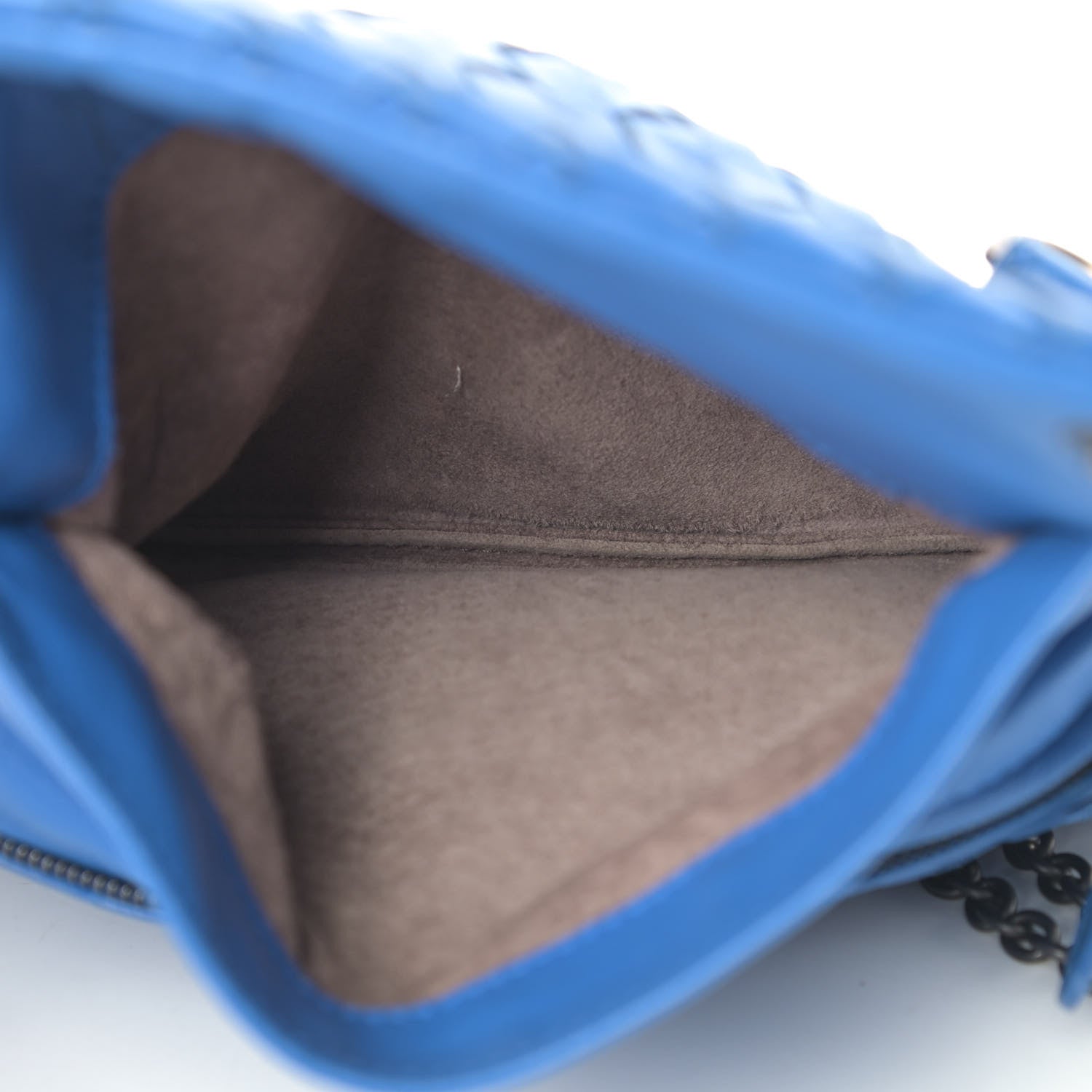 Bottega Veneta Nappa Intrecciato Small Chain Crossbody Blue 4 of 7