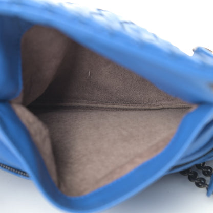 Bottega Veneta Nappa Intrecciato Small Chain Crossbody Blue 4 of 7