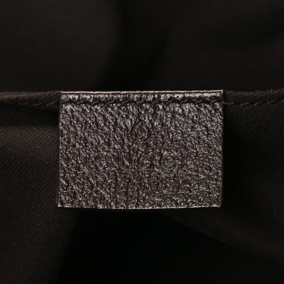 Gucci GG Monogram Medium Web Handle Vertical Tote Dark Brown 6 of 10