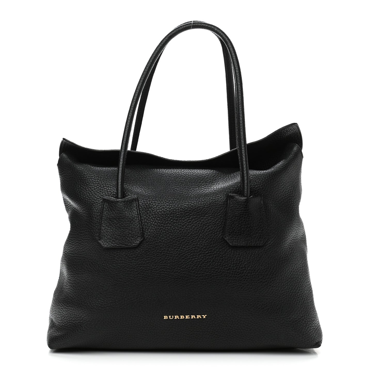 London Grainy Calfskin Medium Baynard Tote Black