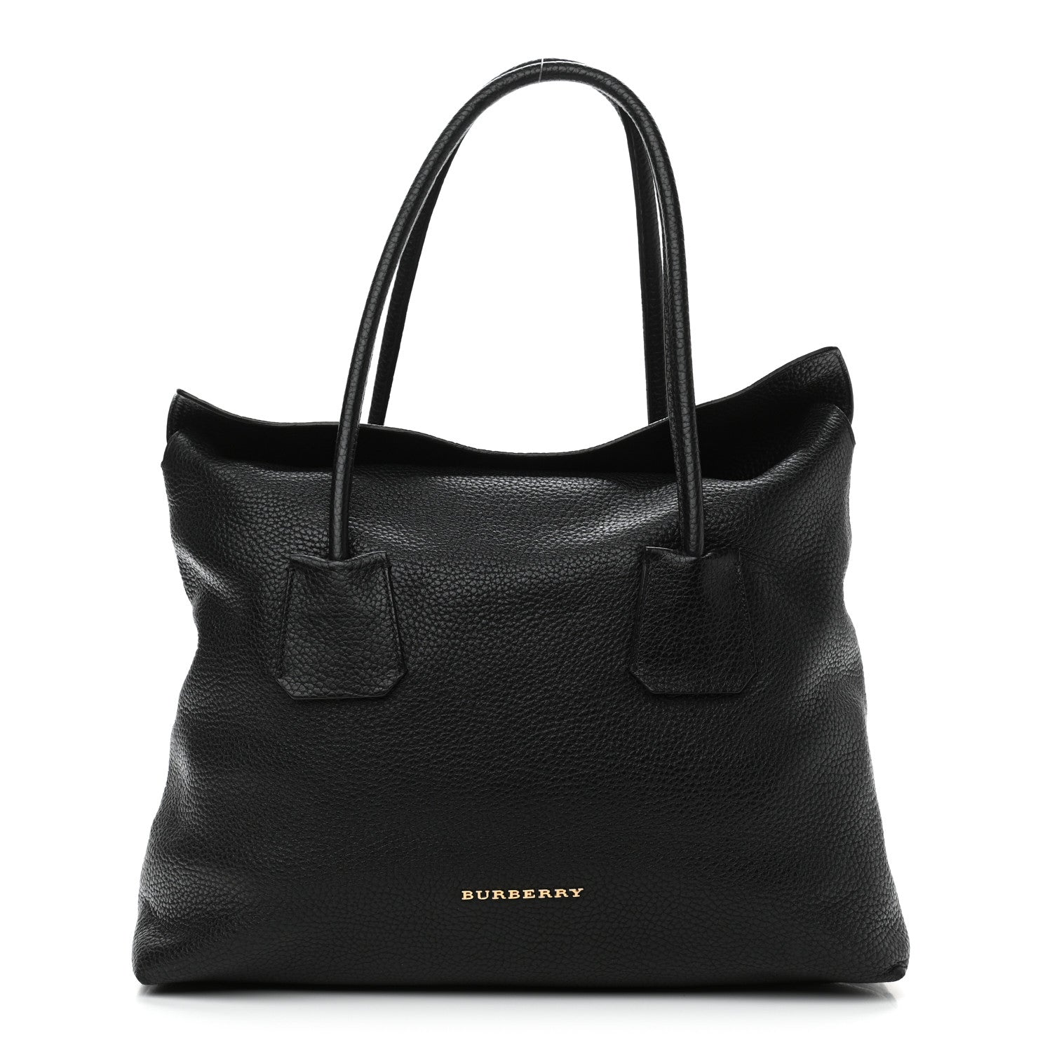 Burberry London Grainy Calfskin Medium Baynard Tote Black 1 of 14
