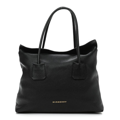 Burberry London Grainy Calfskin Medium Baynard Tote Black 1 of 14