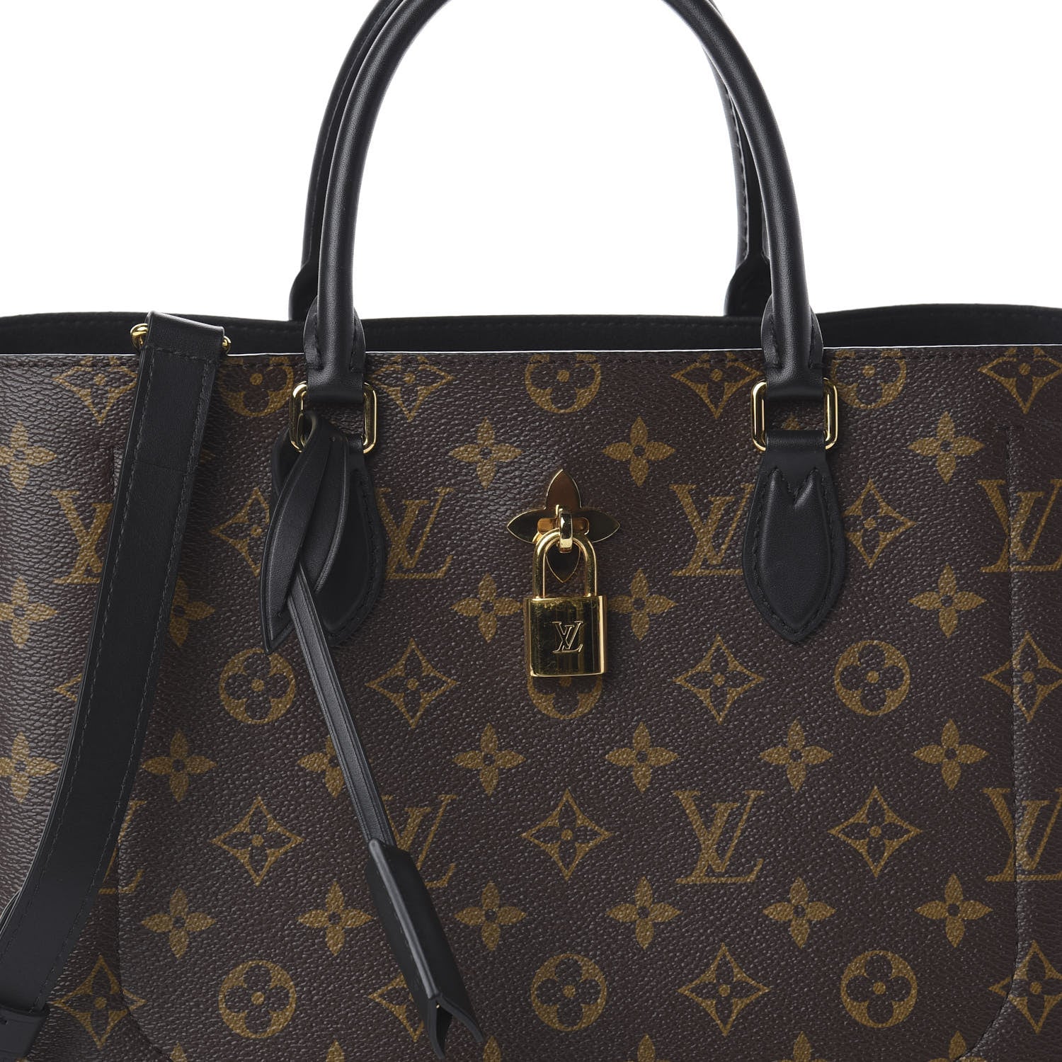 Louis Vuitton Monogram Flower Tote Black 6 of 8