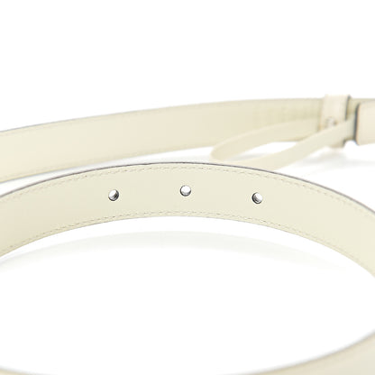Gucci Moon Calfskin Crystal Square G Madelyn 20mm Belt 65 26 White 5 of 6