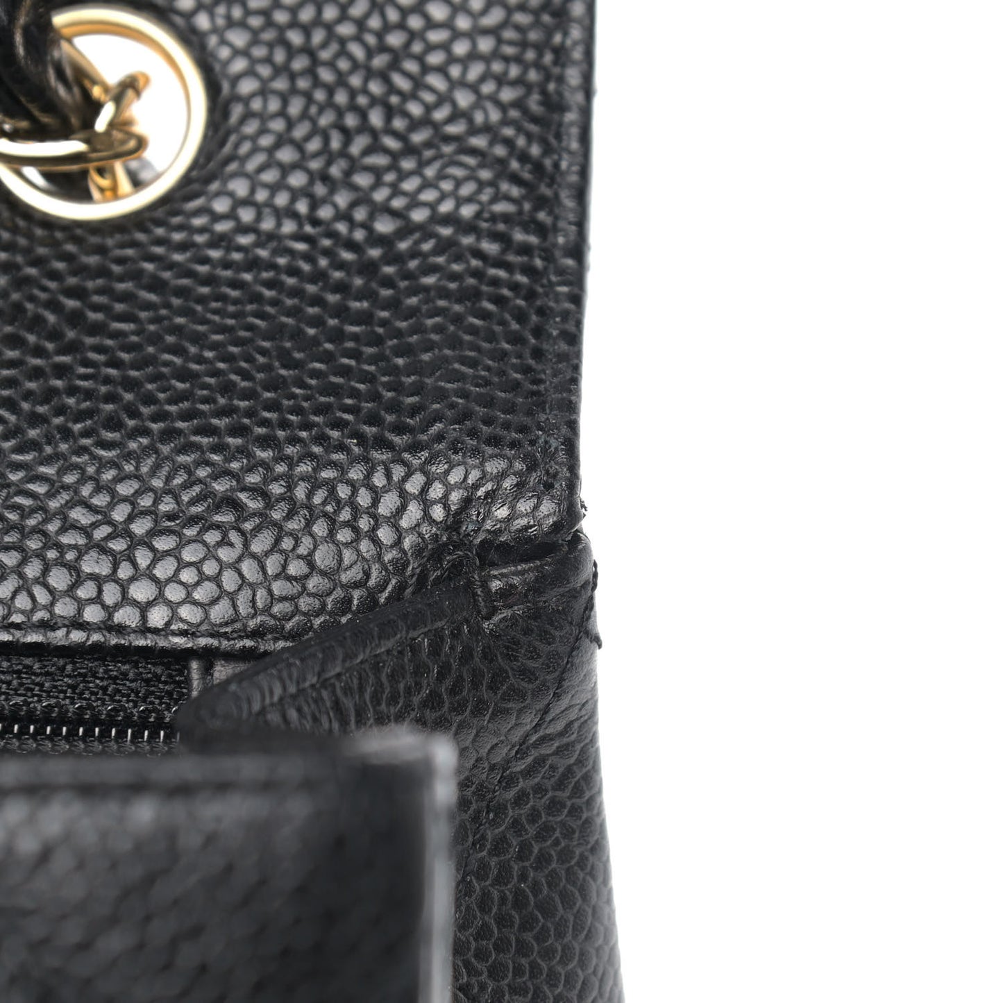 Caviar Quilted Jumbo Single Flap Black