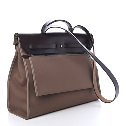Hermes Toile Vache Hunter Herbag Zip 39 MM Etoupe Ebene 3 of 11
