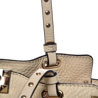 Valentino Garavani Alce Printed Calfskin Small Rockstud Tote Light Ivory 15 of 18
