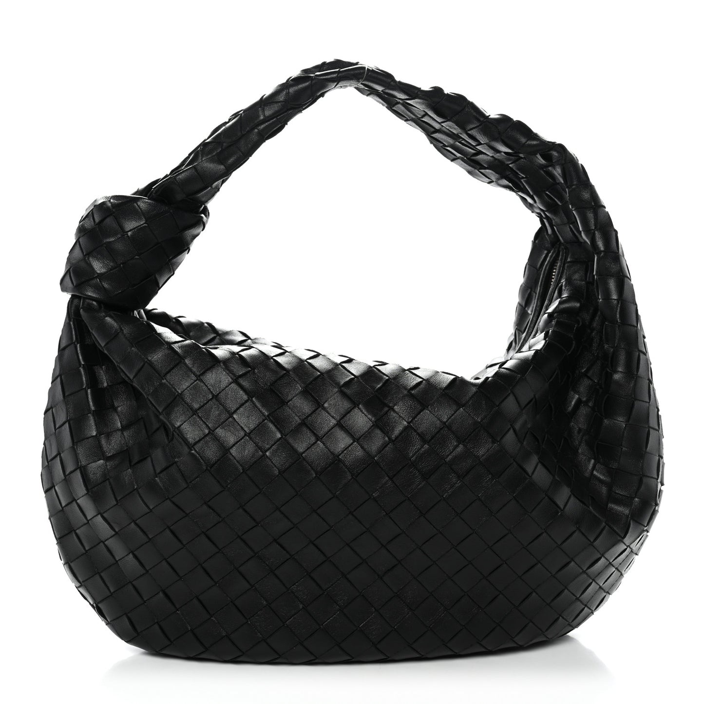 Nappa Intrecciato Small Jodie Hobo Black