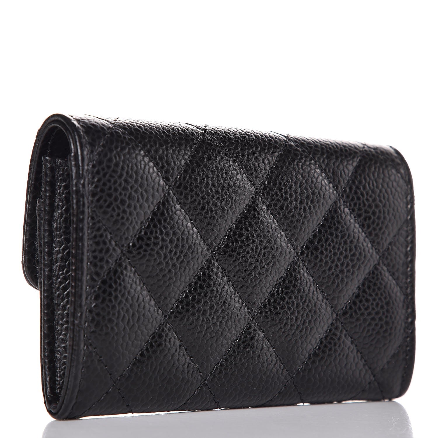 Chanel Caviar Quilted Flap Card Holder Black 3 of 8