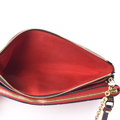 Louis Vuitton Empreinte Double Zip Pochette Marine Rouge 5 of 9