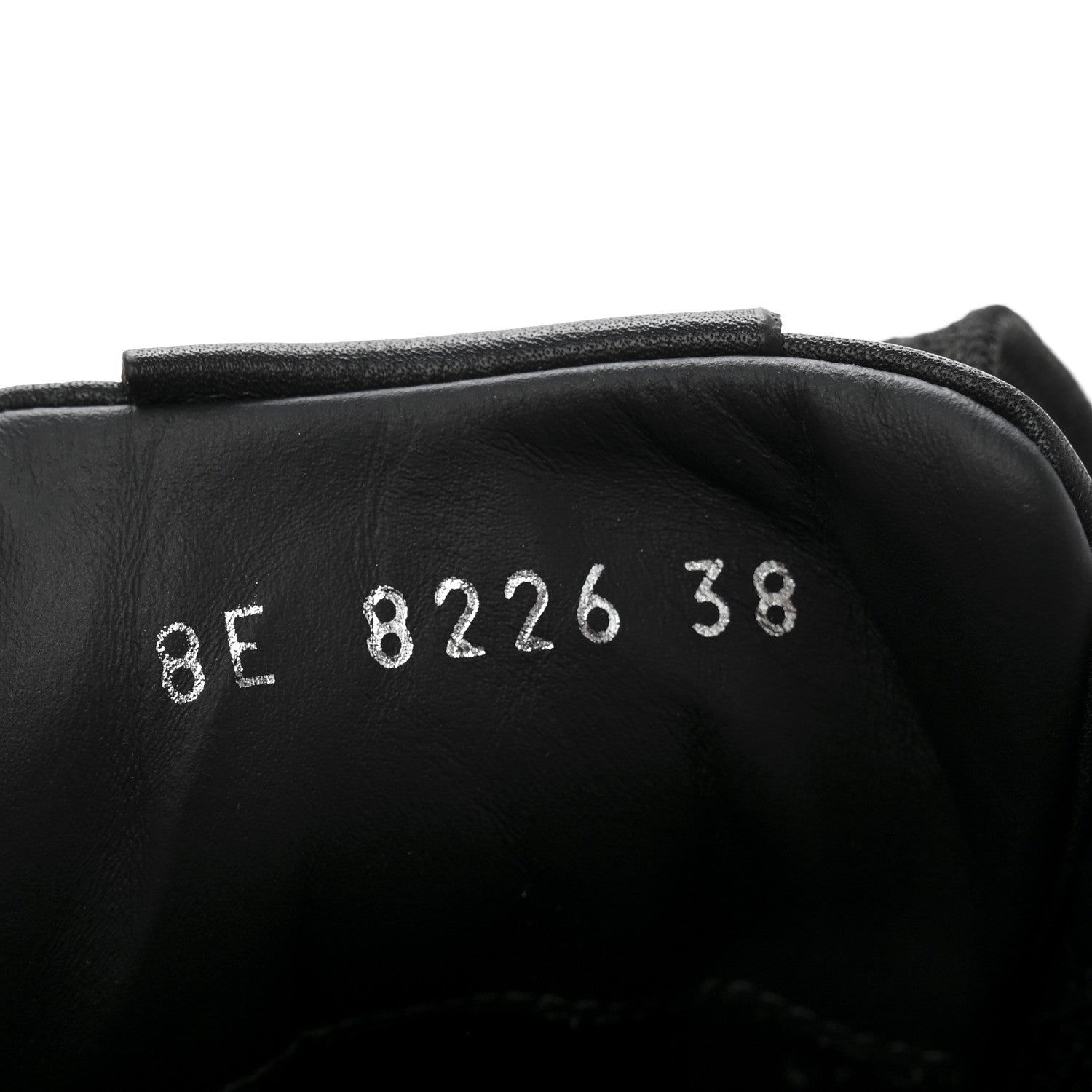Fendi Vitello Karligraphy Embossed Low Top Sneakers 38 Black 9 of 9