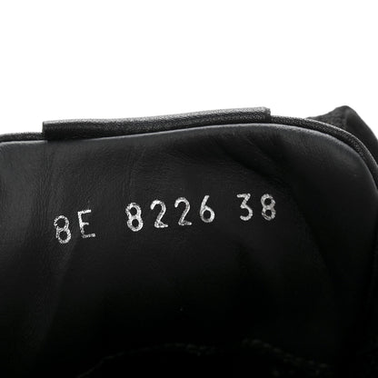 Fendi Vitello Karligraphy Embossed Low Top Sneakers 38 Black 9 of 9