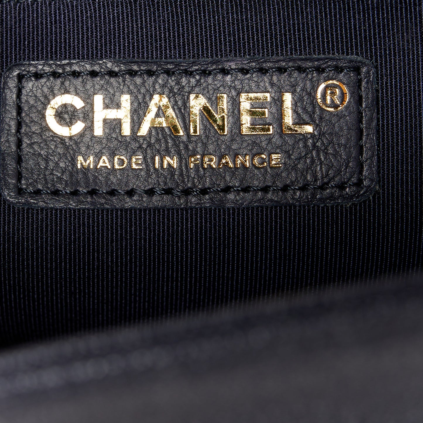 Caviar Quilted Medium Boy Flap Dark Navy Blue