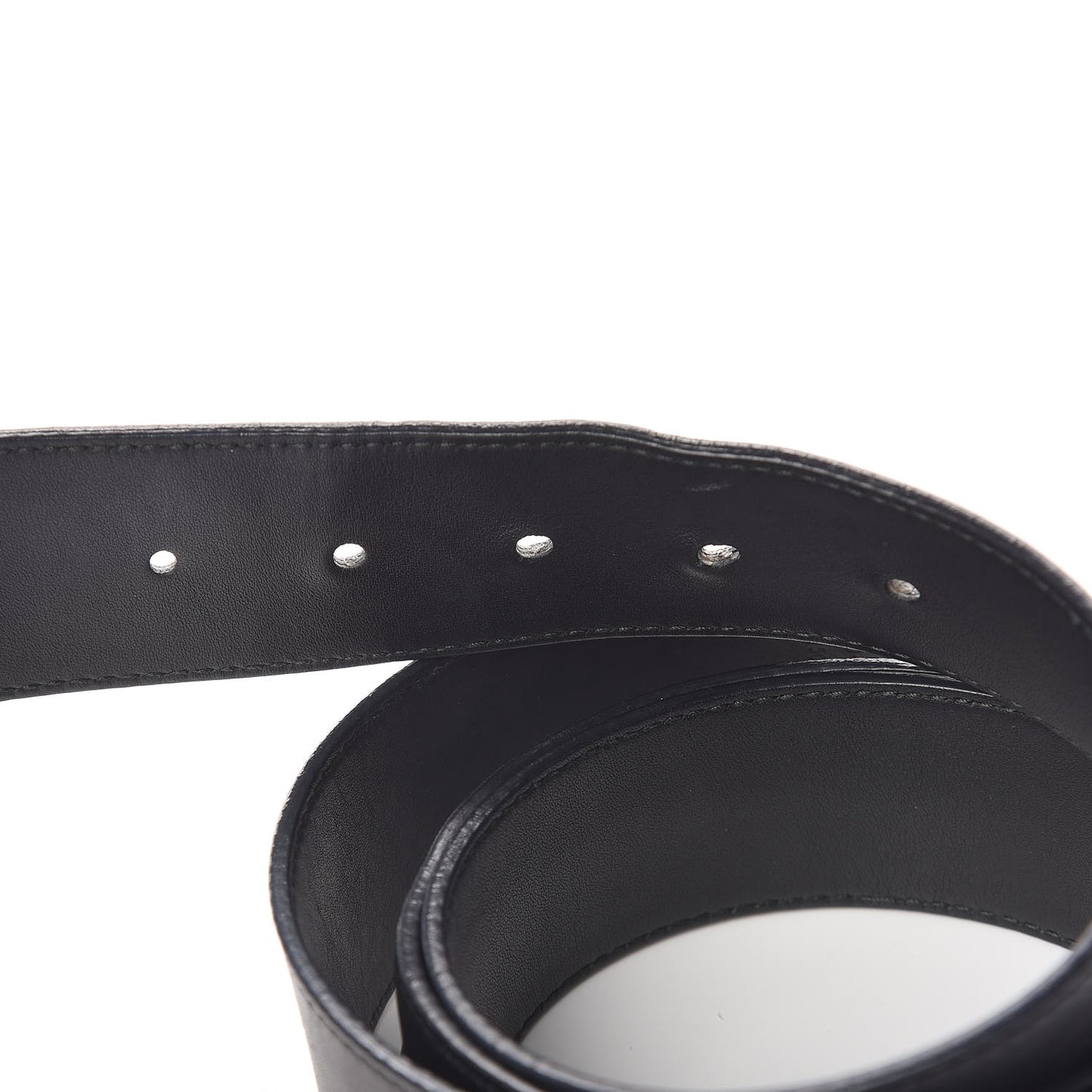 Moon Calfskin Double G 40mm Belt 110 44 Black