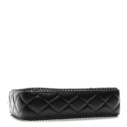Chanel Mesh Shiny Lambskin Clutch With Chain Black 5 of 15