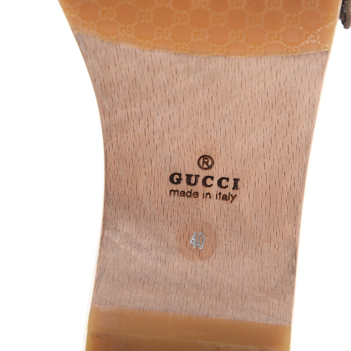 Monogram Icon Bit Wood Clogs 40 Mauve