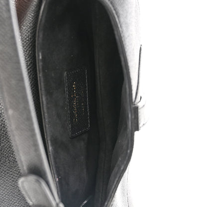 Christian Dior Grained Calfskin Mini Saddle Bag Black 4 of 8