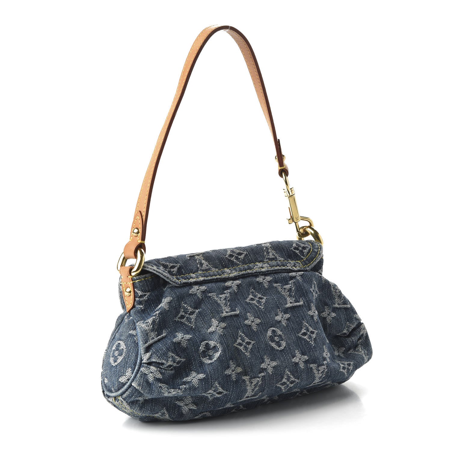 Louis Vuitton Monogram Denim Mini Pleaty Blue 3 of 9