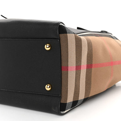 Burberry Grainy Calfskin House Check Small Canterbury Black 10 of 10