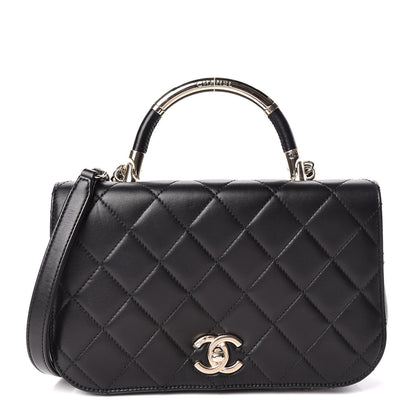Chanel Lambskin Small Carry Chic Flap Black 1 of 13