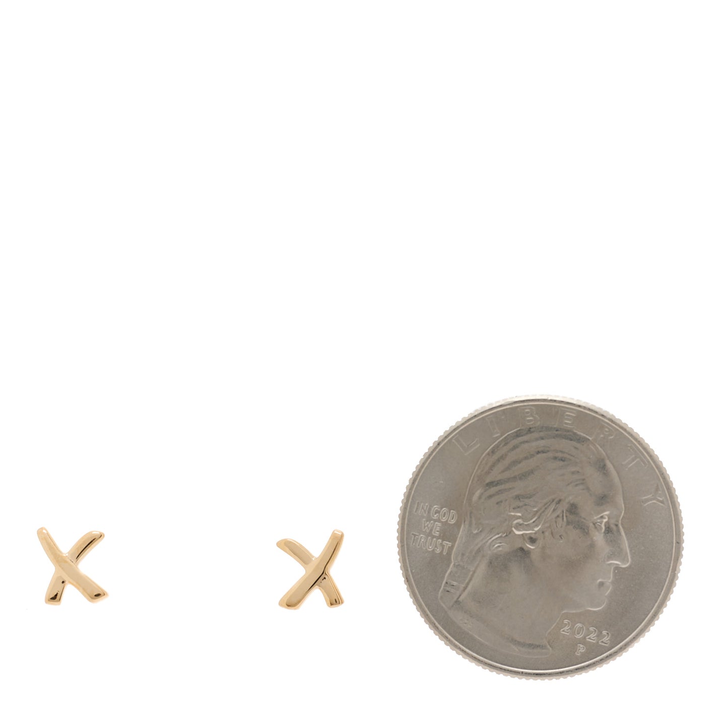 18K Rose Gold Mini Paloma's Graffiti X Earrings