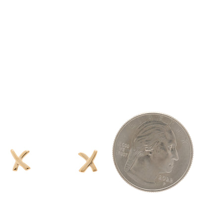 Tiffany 18K Rose Gold Mini Paloma's Graffiti X Earrings 2 of 4