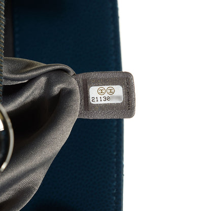 Chanel Caviar Grand Shopping Tote GST Dark Blue 7 of 7