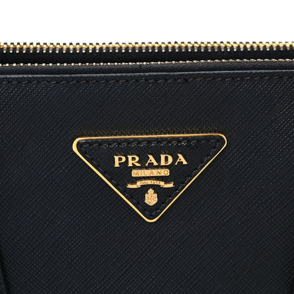Prada Saffiano Small Galleria Double Zip Tote Black 8 of 10