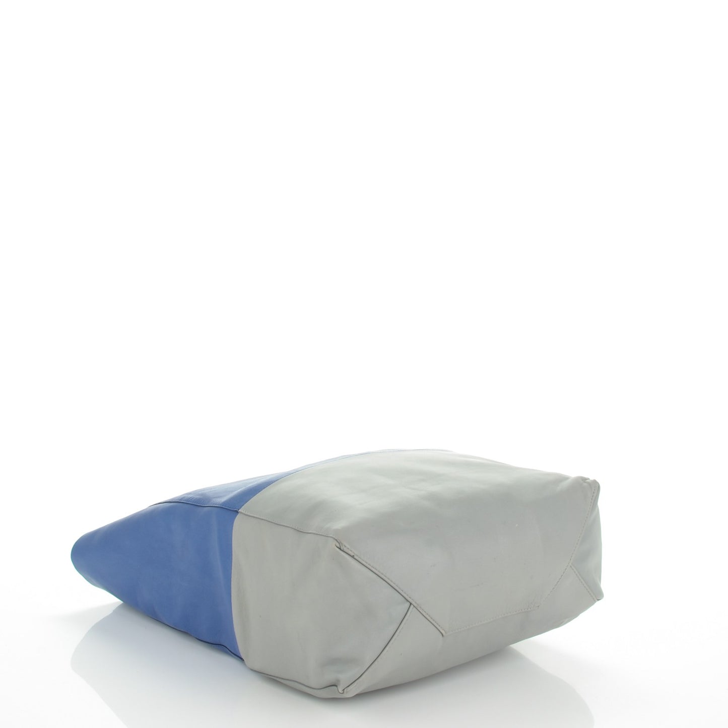Lambskin Vertical Bi-Cabas Blue