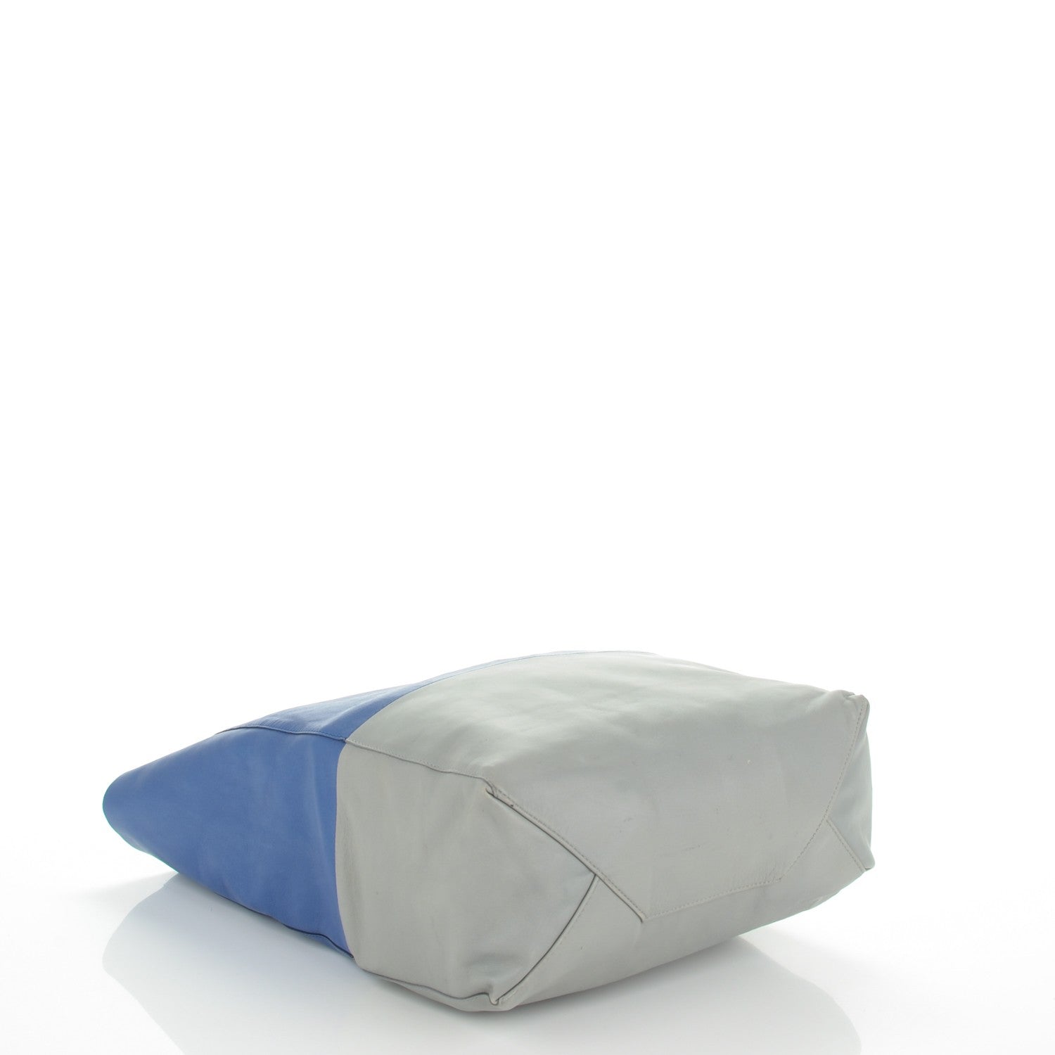Celine Lambskin Vertical Bi-Cabas Blue 4 of 7