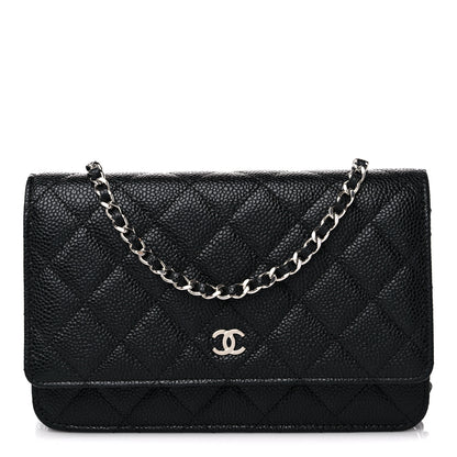 Chanel Caviar Quilted Wallet On Chain WOC Black 1 of 12