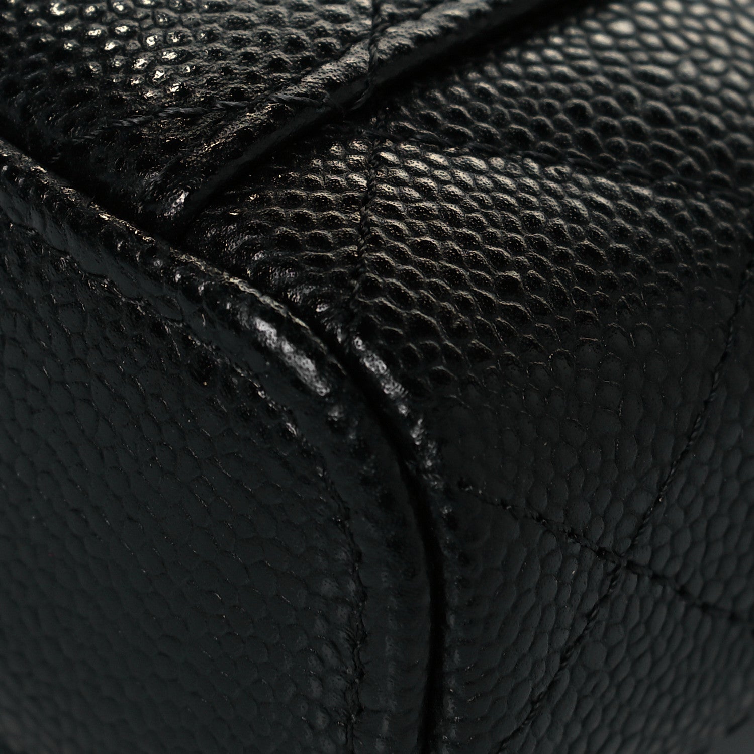 Chanel Caviar Quilted Small Handle With Care Vanity Case With Chain Black 12 of 13