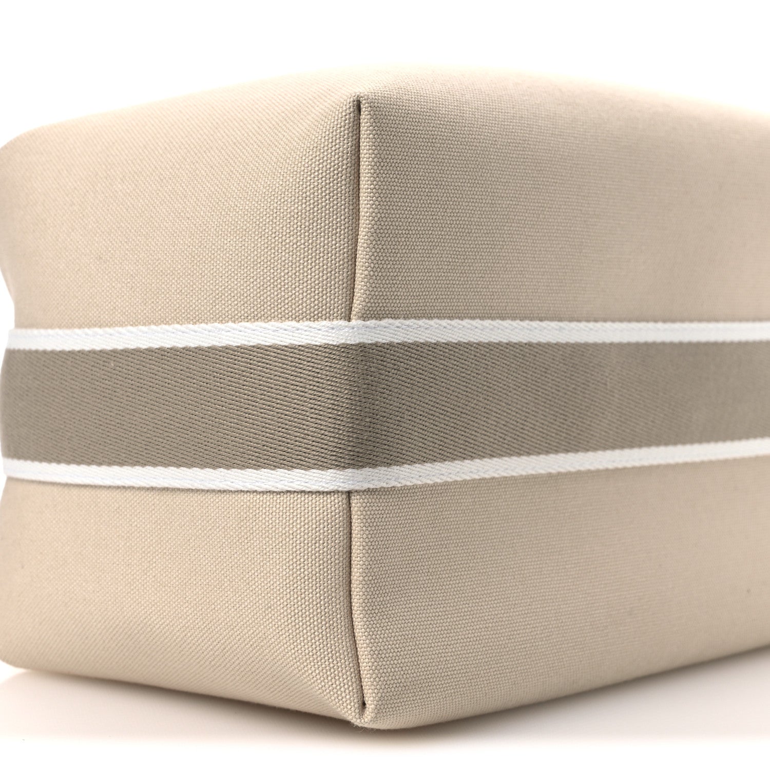 Hermes Canvas Large Bride-A-Brac Pouch Natural 8 of 9