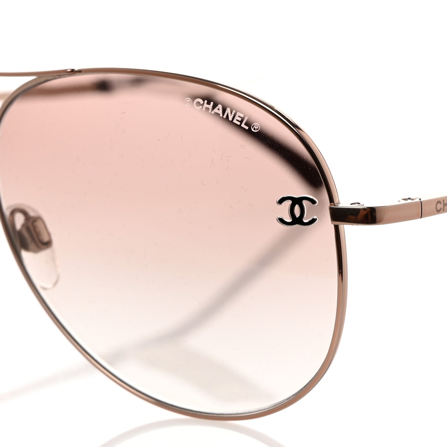Metal Aviator CC Sunglasses 4189-T-Q Rose