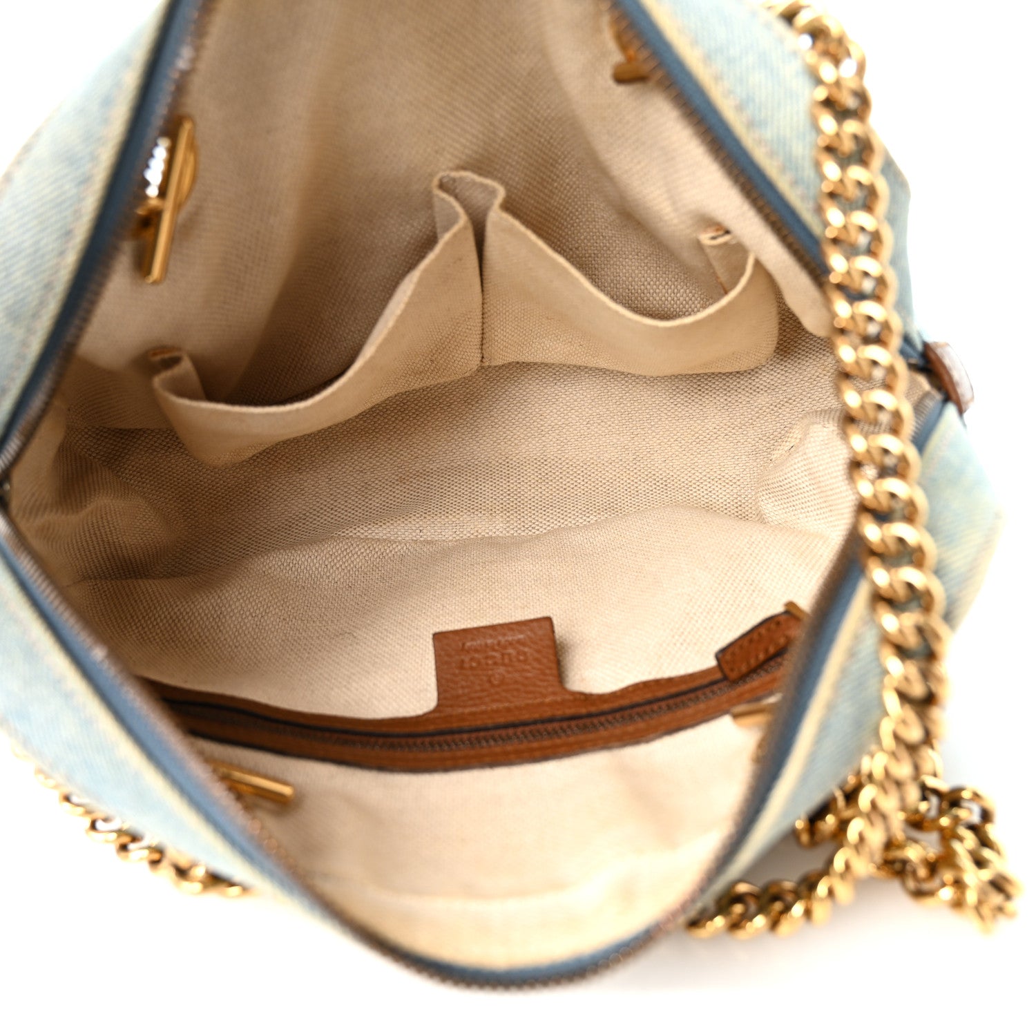 Gucci Denim Small Soho Bowler Blue 5 of 10
