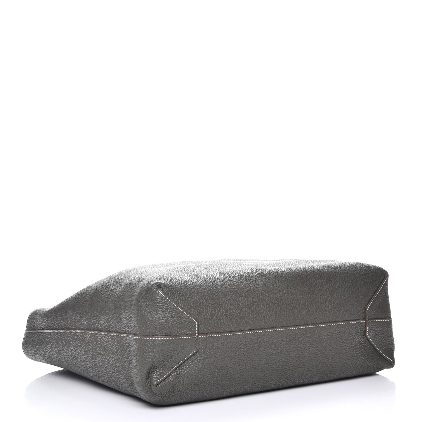 Taurillon Clemence Double Sens 45 Reversible Tote Etoupe Etain
