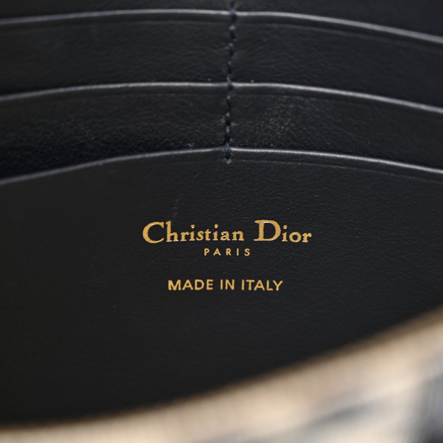 Christian Dior Oblique Saddle Chain Pouch Blue 5 of 8
