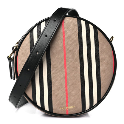 Burberry E-Canvas Calfskin Icon Stripe Louise Bag Archive Beige 1 of 9