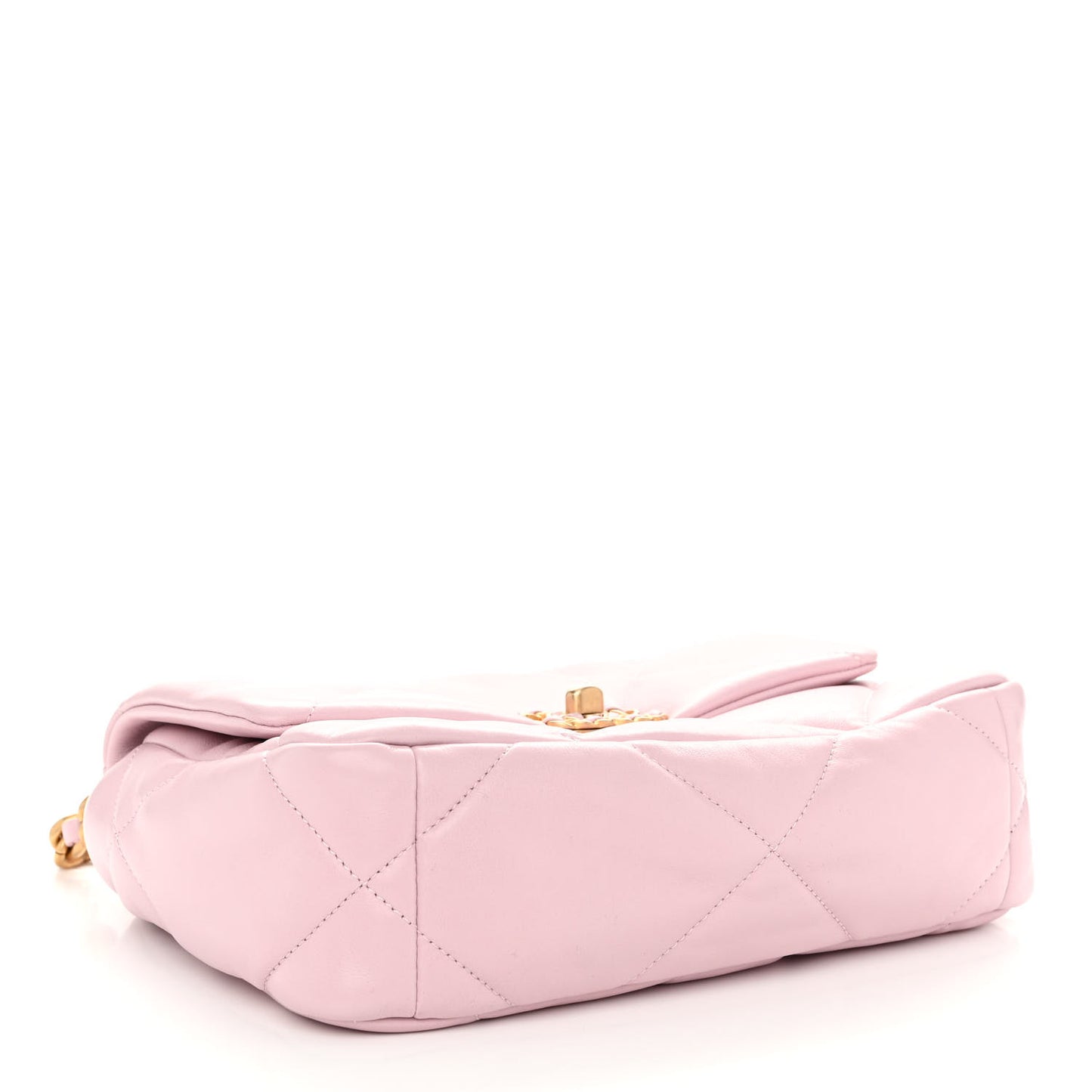 Lambskin Quilted Medium Chanel 19 Flap Light Pink