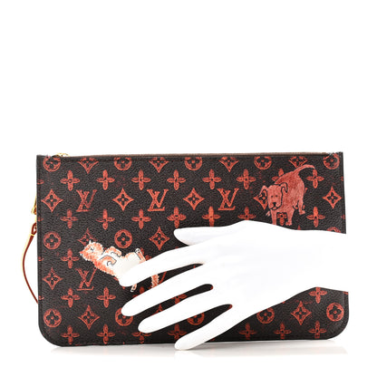 Louis Vuitton Catogram Neverfull MM GM Pochette Marron 2 of 7