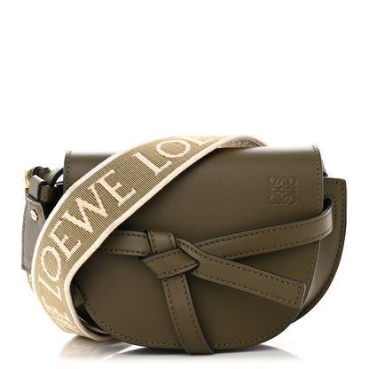 Loewe Calfskin Jacquard Mini Gate Dual Bag Autumn Green 1 of 10