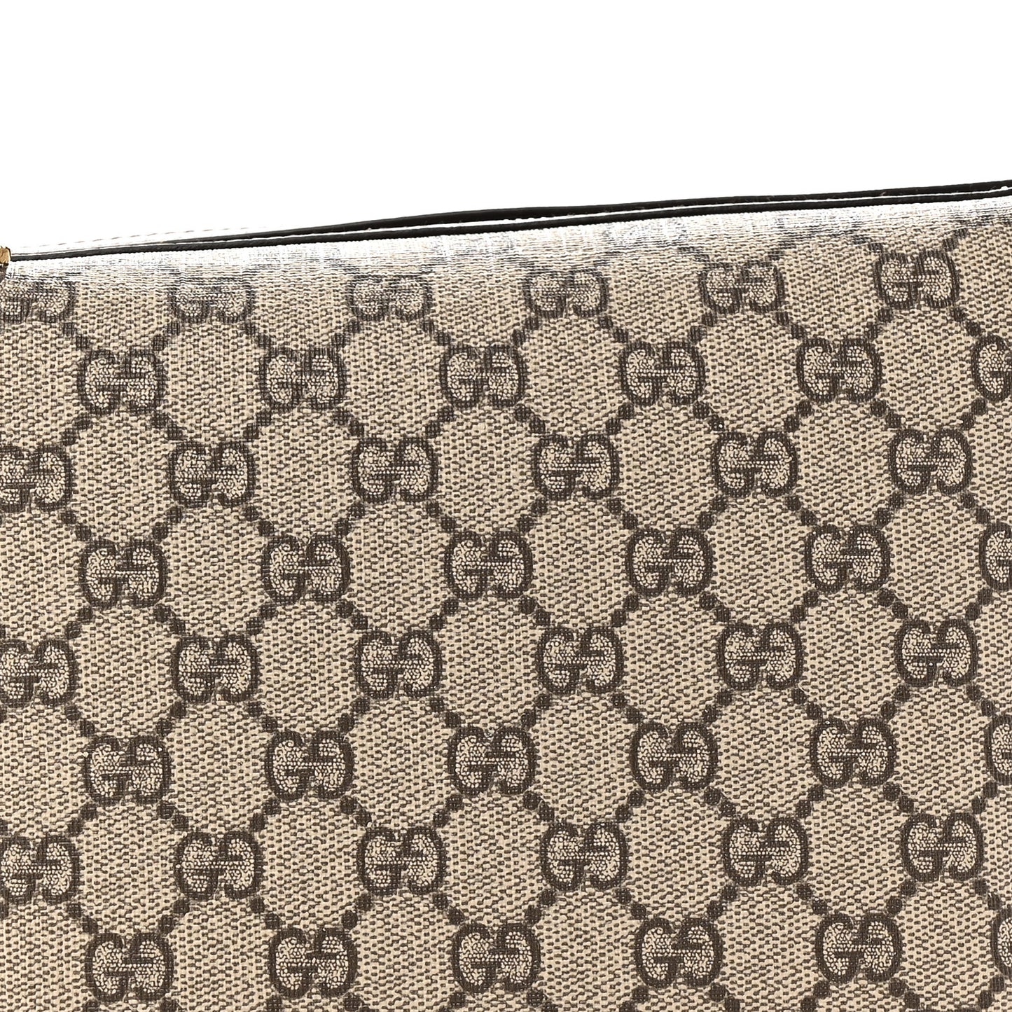 GG Supreme Monogram Textured Calfskin Web Super Mini Ophidia Shoulder Bag Beige Ebony New Acero