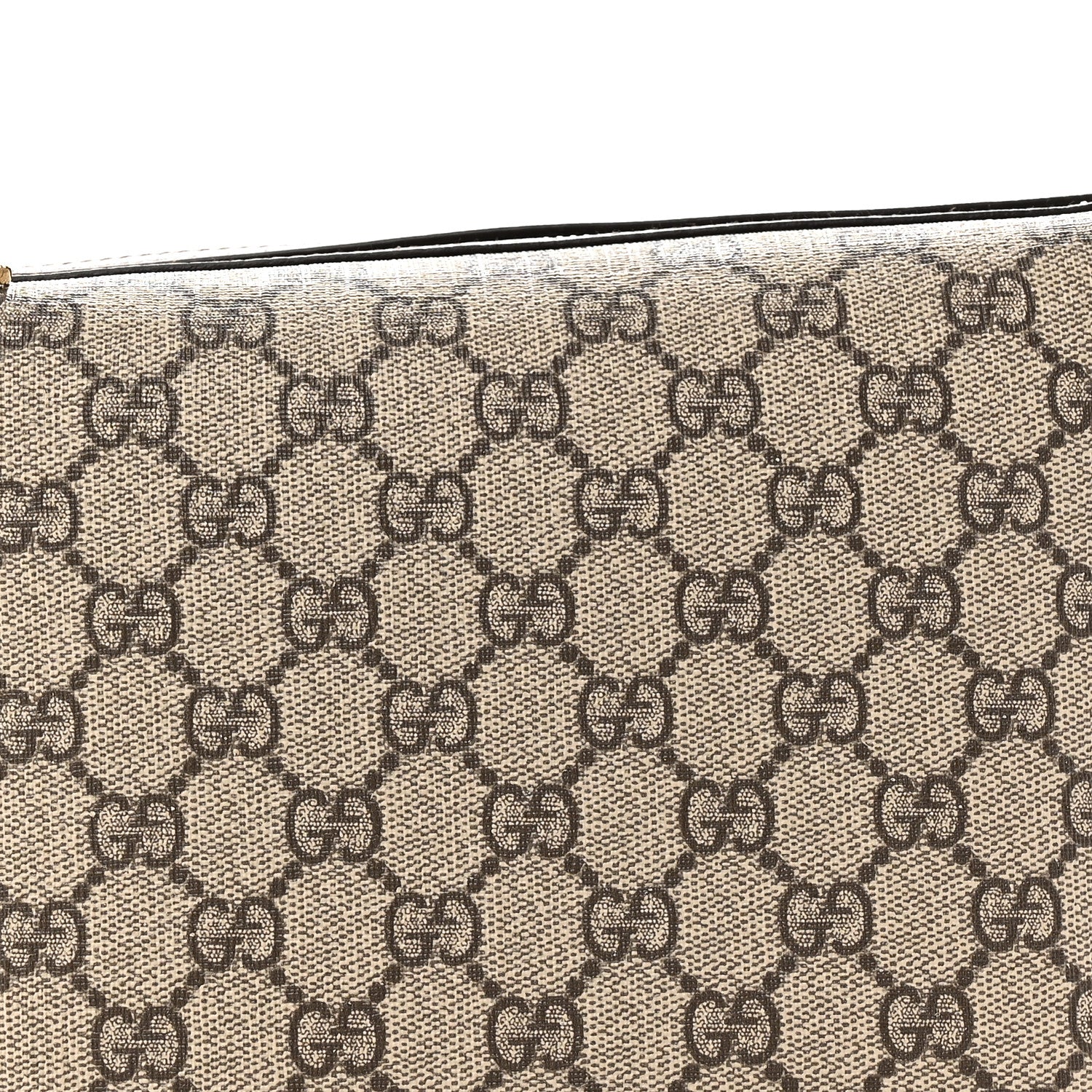 Gucci GG Supreme Monogram Textured Calfskin Web Super Mini Ophidia Shoulder Bag Beige Ebony New Acero 8 of 10