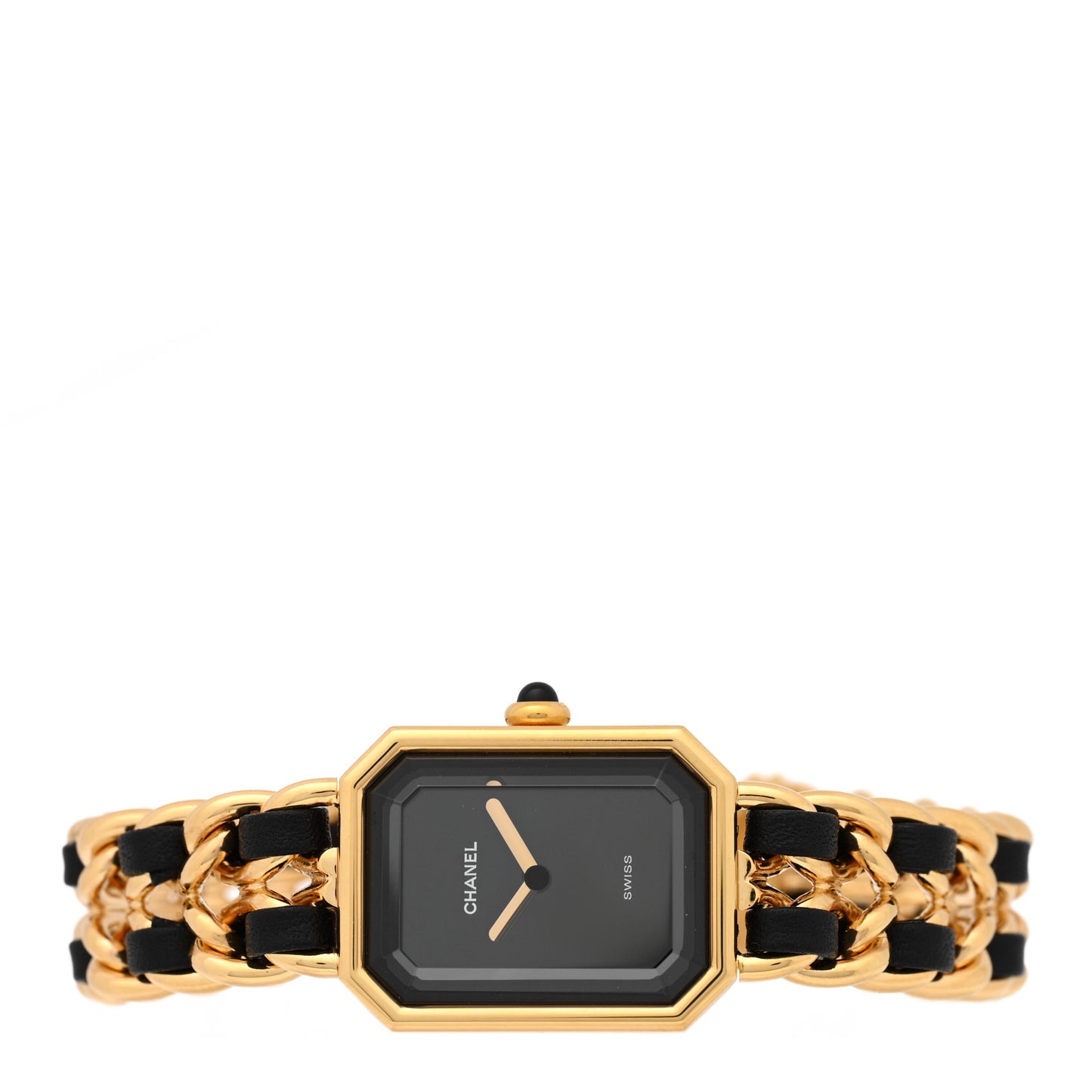 Stainless Steel Lambskin 20mm Chain Premiere Quartz Watch Gold L